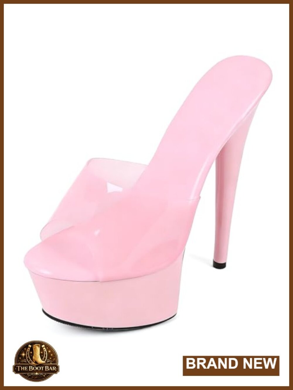 Clear PVC Peep Toe Stiletto Platform Heels Lace Up Sexy Party Wedding Sandals